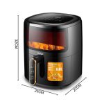 RAF R.5330B FRITEZA NA VRUĆ VAZDUH CRNA 6L - Слика 4