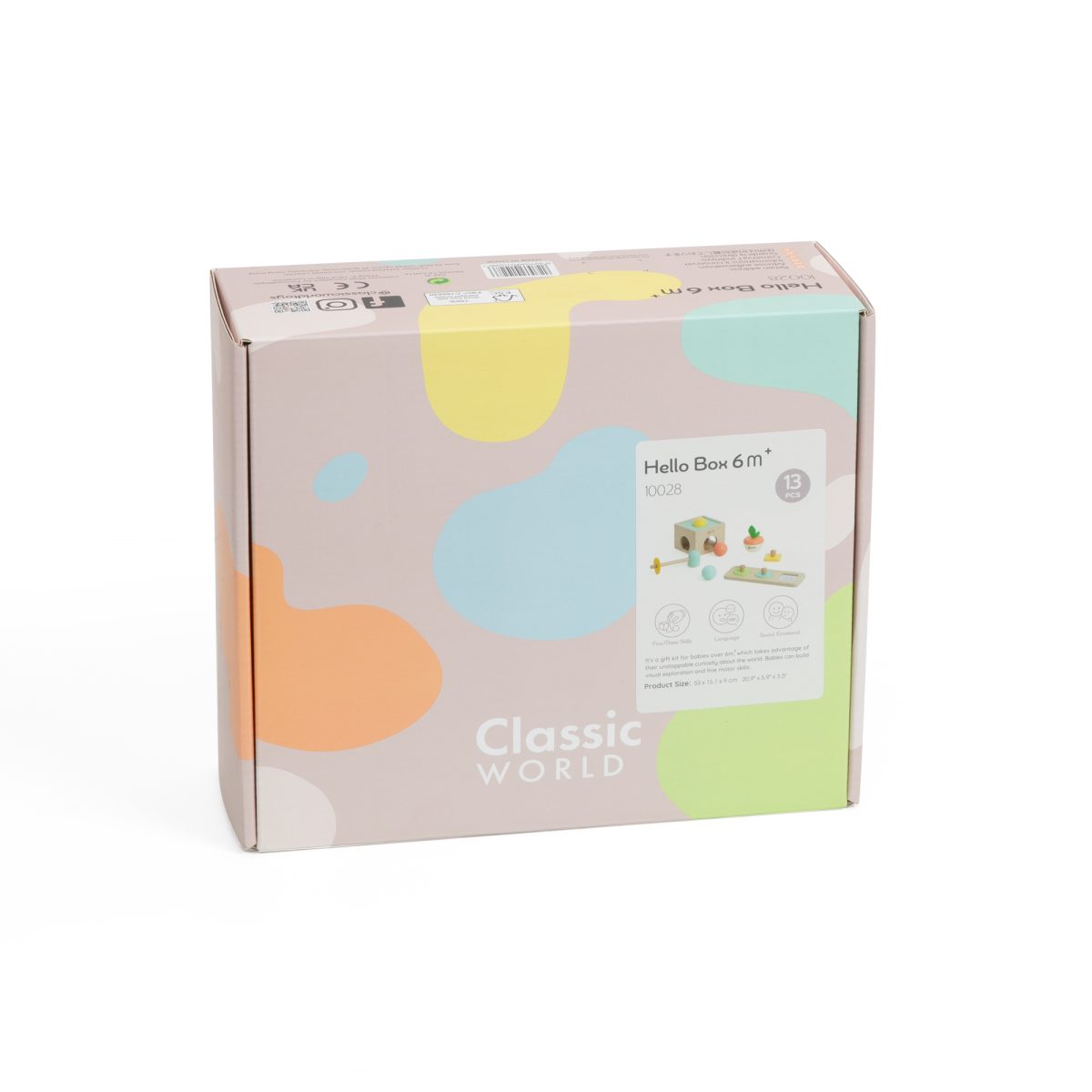 10028-5 Drveni set za igru Hello 6M+ Classic World - Слика 1