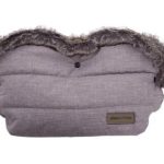 KikkaBoo Zimska navlaka za rukohvat kolica Fur Melange Grey (KKB41106)