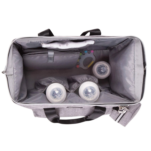 18800 KikkaBoo Torba za mame Maxi Dark Grey (KKB21088) - Слика 2