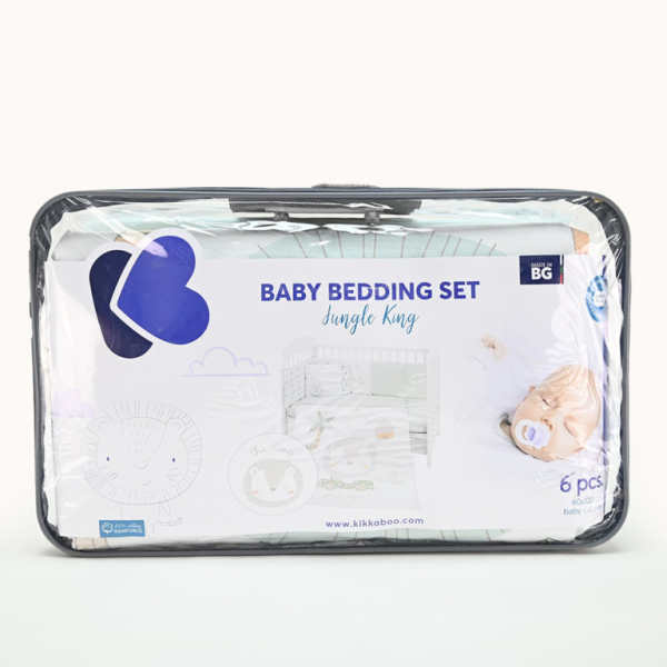 18975 KikkaBoo Posteljina sa ogradicom 6 pcs 60/120 Bear with Me blue (KKB60115) - Слика 2