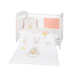 KikkaBoo Posteljina sa ogradicom 6 pcs 60/120 Rabbits in Love (KKB61076) - Слика 4