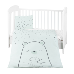KikkaBoo Posteljina navlaka 3 pcs Bear with Me mint (KKB30144)