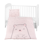 KikkaBoo Posteljina navlaka 3 pcs Bear with Me pink (KKB30145)