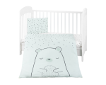 KikkaBoo Posteljina sa ogradicom 6 pcs 70/140 Bear with Me mint (KKB60119) - Слика 3