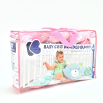 KikkaBoo Pletenica za krevetac trostruka 180 cm Pink (KKB50138) - Слика 4