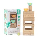 Drveni set Slaganje tornja Ptica Classic World