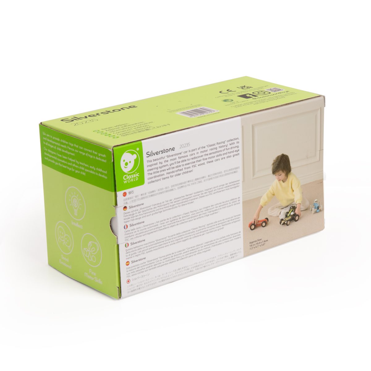 20235-pk-3 Drvena igračka trkački automobil Silverstone Classic World - Слика 8