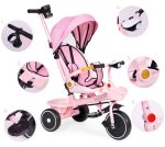2u1 tricikl sa rotirajućim sedištem i sklopivom tendom Pink, ECOTOYS - Слика 9