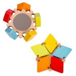 Drvena igračka za bebe sa ogledalom Cvetić Classic World - Слика 5