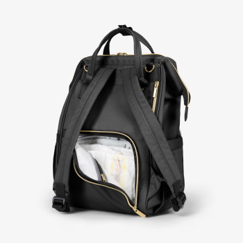 32787 KikkaBoo Torba za mame Siena premium Black/Gold (KKB22110) - Слика 4