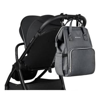 32815 KikkaBoo Torba za mame Siena premium Dark Grey (KKB22114) - Слика 6