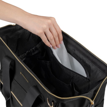 32850 KikkaBoo Torba za mame Maxi premium Black (KKB22106) - Слика 4