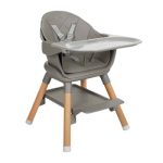 KikkaBoo Hranilica Woody 6in1 Grey (KKB11173) - Слика 4
