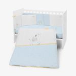 KikkaBoo Posteljina sa ogradicom 6 pcs 60/120 Stripy Friends (KKB60137)