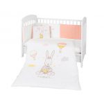 KikkaBoo Posteljina sa ogradicom 6 pcs 70/140 Rabbits in Love (KKB61077)