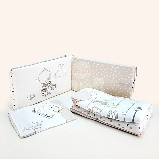 33582 KikkaBoo Posteljina sa ogradicom 6 pcs 70/140 My Teddy (KKB60095) - Слика 4