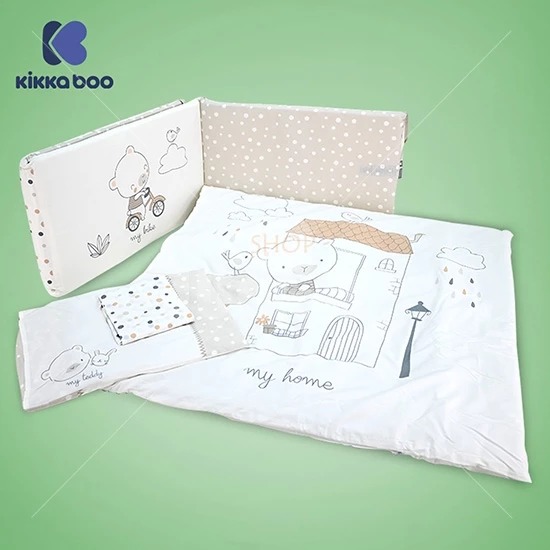 33583 KikkaBoo Posteljina sa ogradicom 6 pcs 70/140 My Teddy (KKB60095) - Слика 3
