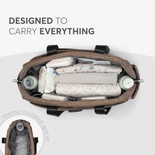 35112 KikkaBoo Torba za mame Chelsea premium Beige (KKB22116) - Слика 3