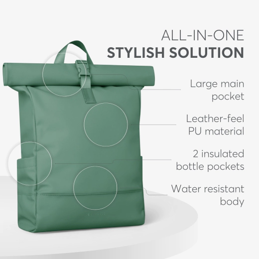 35468 KikkaBoo Torba za mame Jayden Mint (KKB22094) - Слика 3