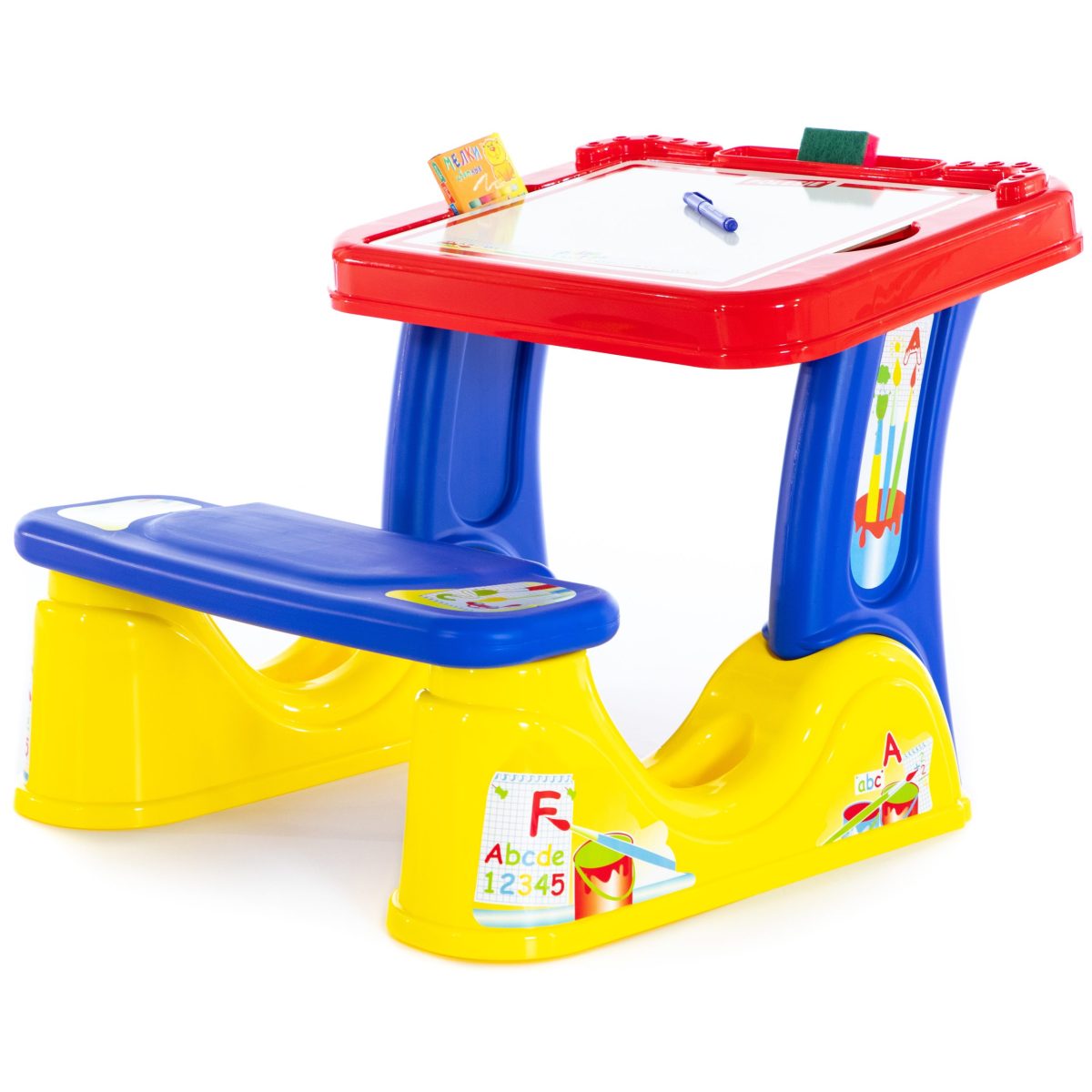Sto za decu sa klupicom i tablom i dodacima Polesie - Слика 2
