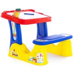 Sto za decu sa klupicom i tablom i dodacima Polesie - Слика 3