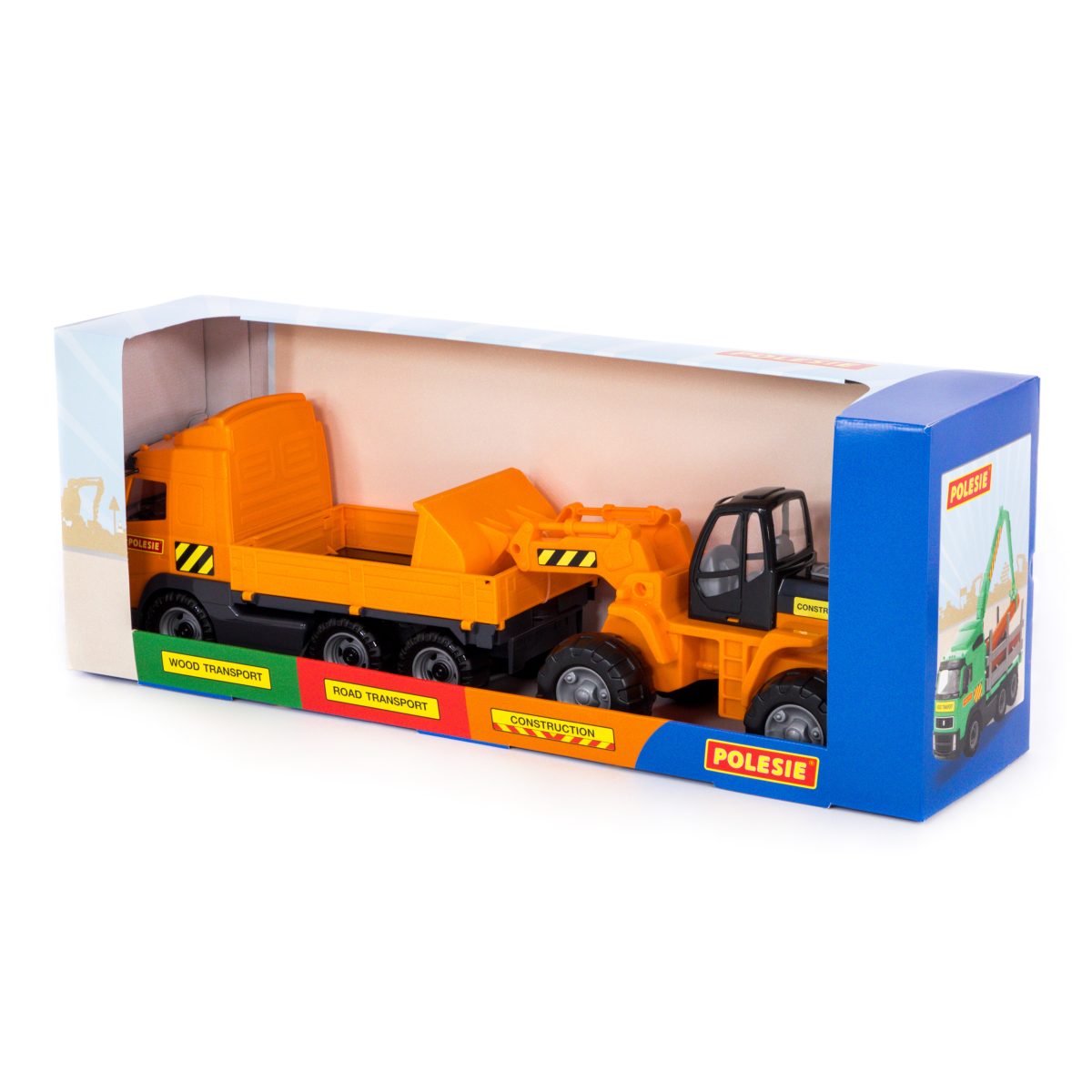 36865_2_01_01 Veliki Kamion za decu sa spuštenom stranom i utovarivač PowerTruck Polesie - Слика 3