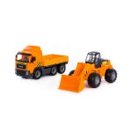 Veliki Kamion za decu sa spuštenom stranom i utovarivač PowerTruck Polesie - Слика 2