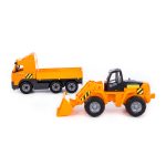 Veliki Kamion za decu sa spuštenom stranom i utovarivač PowerTruck Polesie - Слика 7