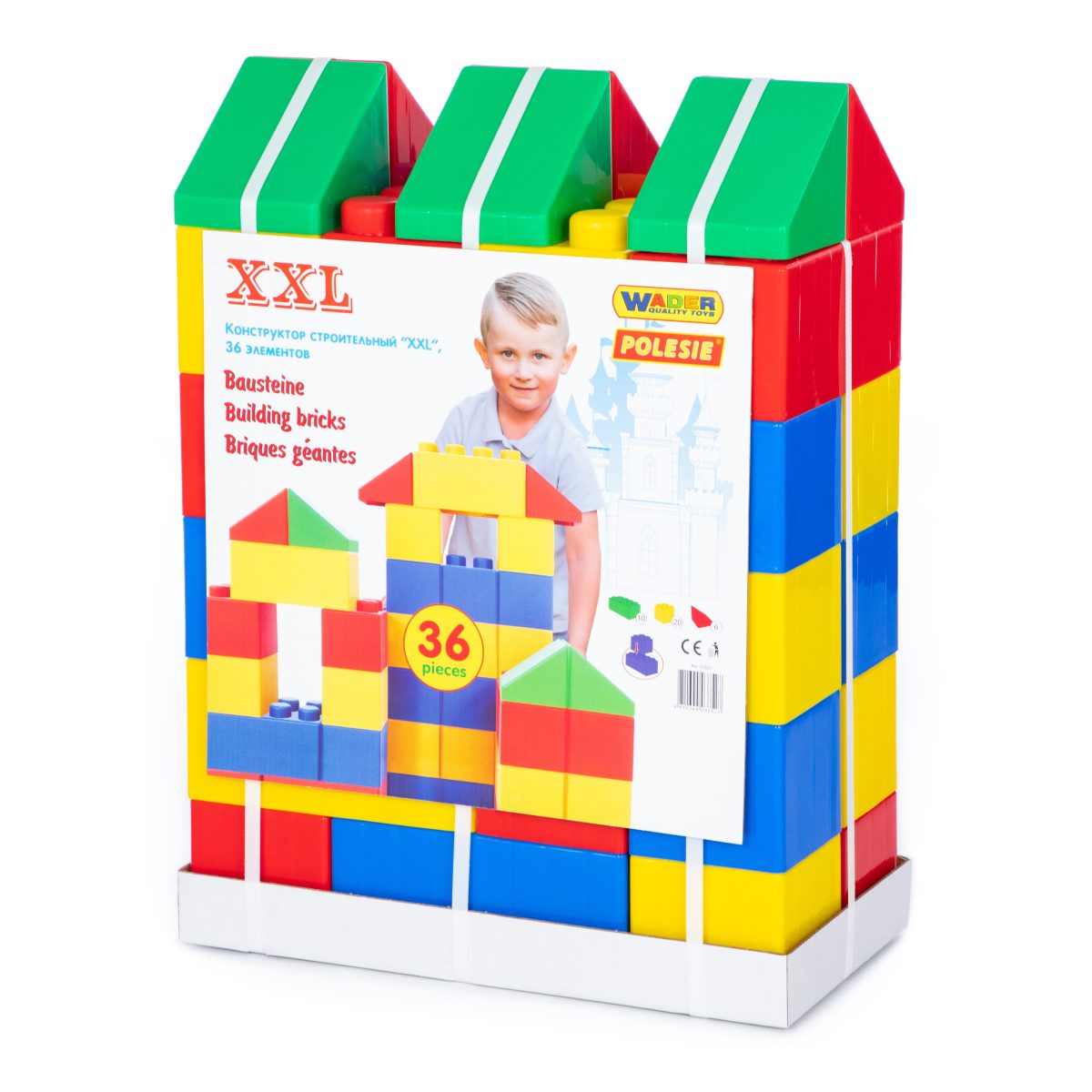 37527_2_01_08 Konstruktorski set kocke XXL 36 delova Polesie - Слика 2