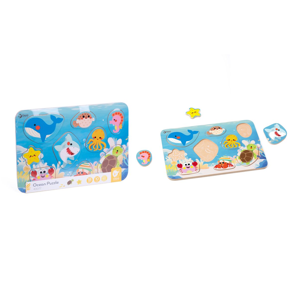 Drvena Slagalica Okean Classic World - Слика 4