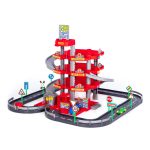 Parking garaža za decu na 4 nivoa sa ulicama i automobilima crvena Polesie - Слика 3