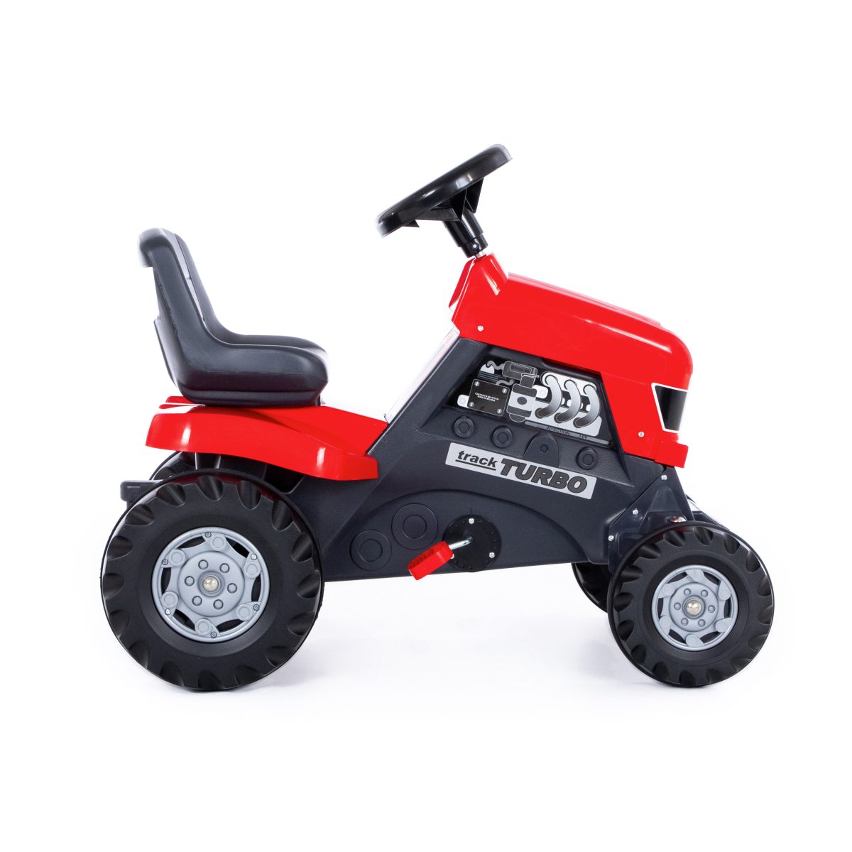 52674_2_1_05 Veliki traktor sa pedalama za decu Turbo crveni Polesie - Слика 4