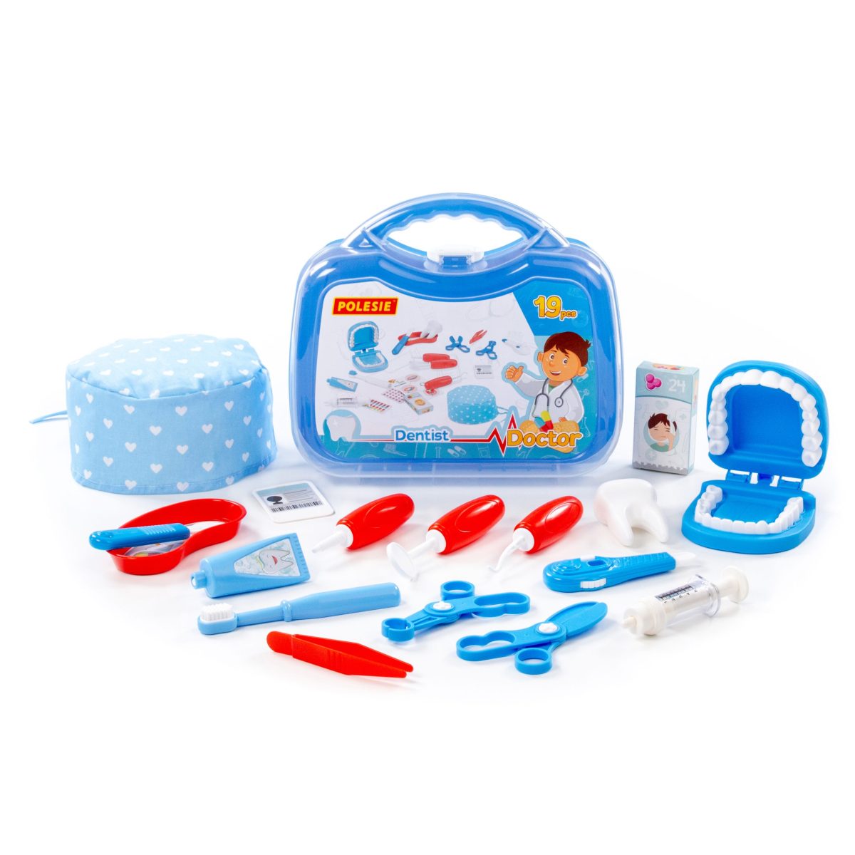 Veliki doktorski set za decu Zubar 19 delova Polesie - Слика 5