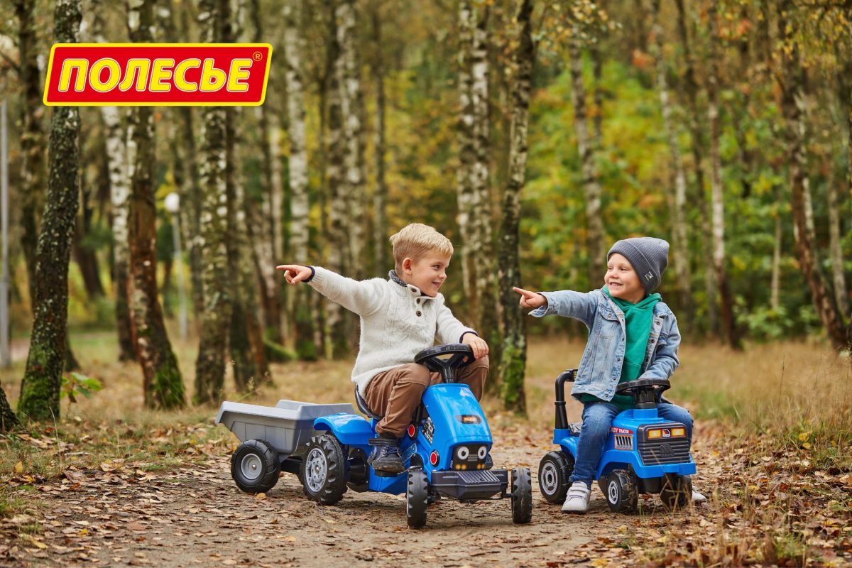 Veliki traktor sa pedalama za decu Turbo plavi Polesie - Слика 2