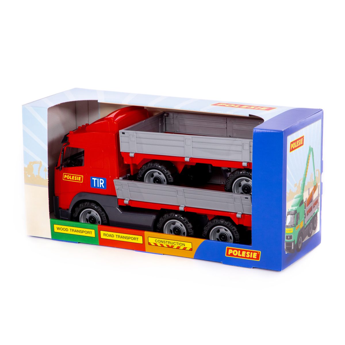 9722_2_01_01 Veliki Kamion za decu PowerTruck sa spuštenim stranom sa prikolicom Polesie - Слика 3