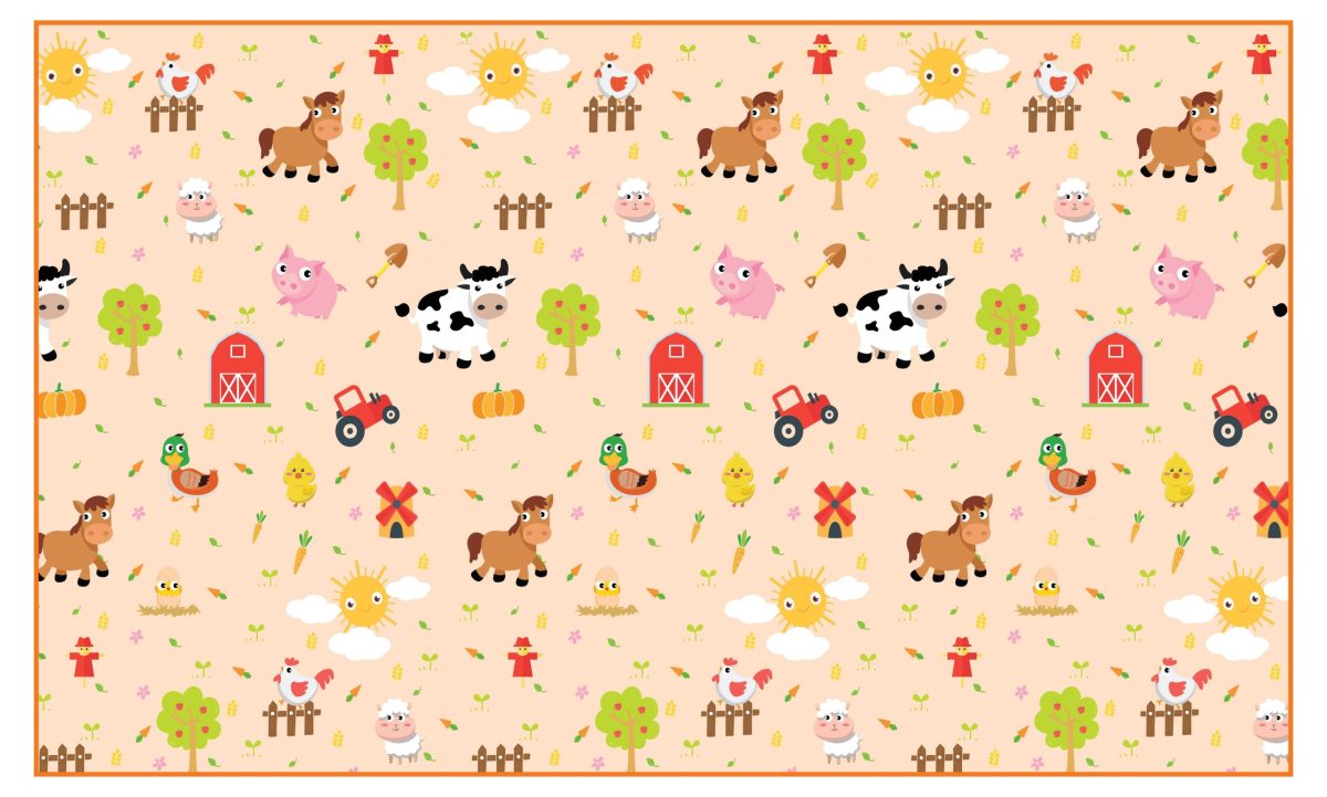 Podloga za igru Bebi Farma 200 x 120cm x 5mm Rollmatz - Слика 2