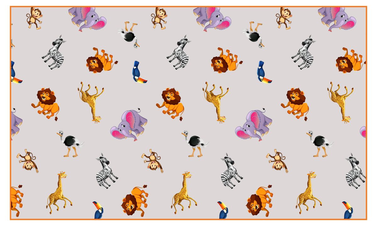 Baby-Safari-200x120-cm_6372620 Podloga za igru Bebi Safari 200 x 120cm x 5mm Rollmatz - Слика 1