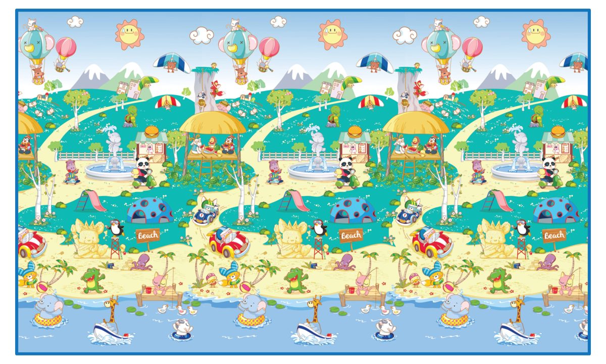 Fun-Beach-200x120-cm-x-5-mm_6371238 Podloga za igru Plaža 200 x 120cm x 5mm Rollmatz - Слика 1