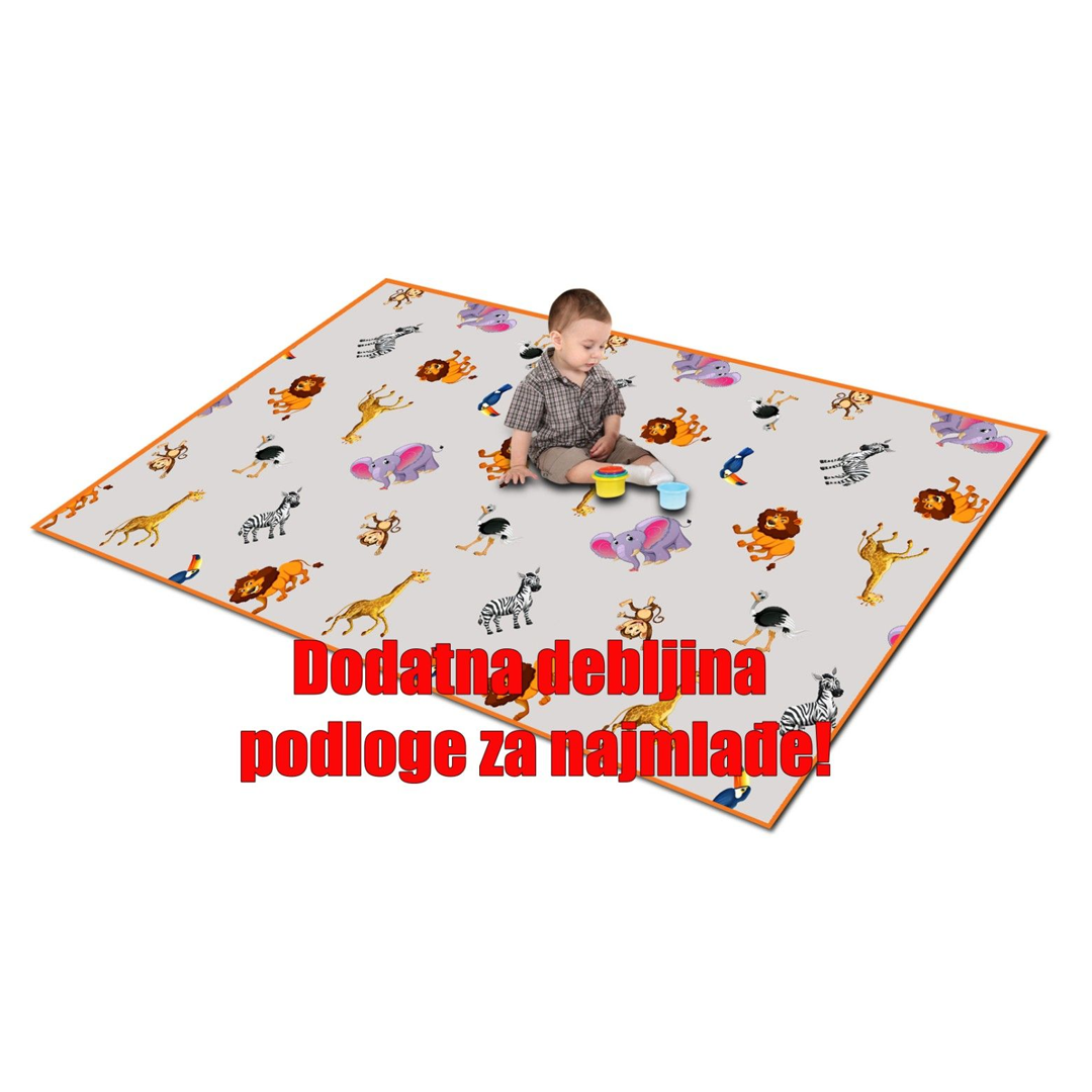 SW10171 Podloga za igru Bebi Safari 200 x 120cm x 5mm Rollmatz - Слика 2