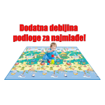 Podloga za igru Plaža 200 x 120cm x 5mm Rollmatz - Слика 2