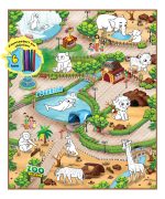 Podloga za igru Zoološki vrt + 6 flomastera 90 x 120cm Rollmatz - Слика 2