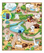 Podloga za igru Zoološki vrt + 6 flomastera 90 x 120cm Rollmatz - Слика 2