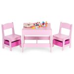 Dečiji set sto i 2 stolice sa tablom za pisanje Pink ECOTOYS - Слика 4