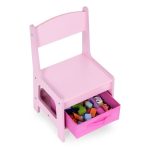 Dečiji set sto i 2 stolice sa tablom za pisanje Pink ECOTOYS - Слика 6