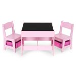 Dečiji set sto i 2 stolice sa tablom za pisanje Pink ECOTOYS - Слика 7