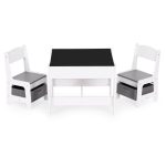 Dečiji set sto i 2 stolice sa tablom za pisanje White ECOTOYS - Слика 7