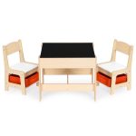 Dečiji set sto i 2 stolice sa tablom za pisanje Wood ECOTOYS - Слика 5