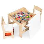 Dečiji set sto i 2 stolice sa tablom za pisanje Wood ECOTOYS - Слика 6