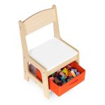 Dečiji set sto i 2 stolice sa tablom za pisanje Wood ECOTOYS - Слика 7